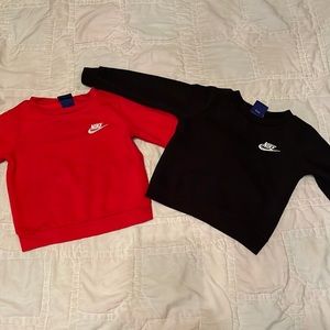 2T Nike pullovers Red & Black